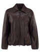 Herno Faux Leather-Effect Padded Bomber Jacket