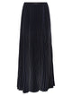 Fabiana Filippi Long Pleated Skirt In Technical Fabric With Grosgrain Details