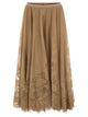 Fabiana Filippi Floral Lace Midi Skirt With Removable Slip