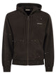 Carhartt Zip-Up Hooded Sweatshirt With Paint Effect Print
