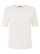 Herno Cotton T-Shirt With Logo Buttons On The Sides