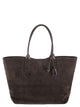 Hogan Suede Shopping Bag With Embossed Logo