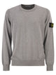 Stone Island Crew Neck Jumper With Small Lapel