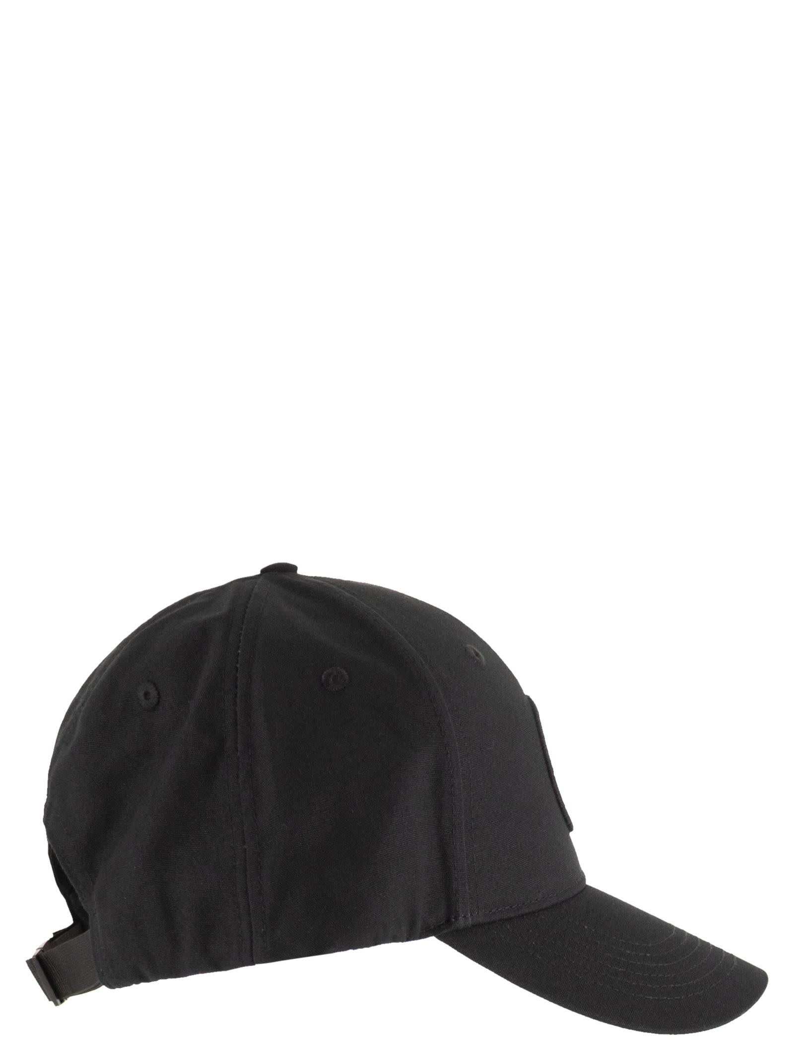 Stone Island Cap With Embroidered Compass Logo