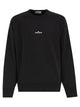 Stone Island Cotton Crew Neck Sweatshirt With Oversized Compass Back Print