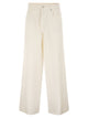 Brunello Cucinelli Relaxed Trousers In Dyed Denim With Jewellery