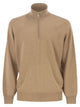 Brunello Cucinelli Cashmere Turtleneck Sweater With Zipper