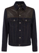 Brunello Cucinelli Cotton Denim Jacket With Leather Details