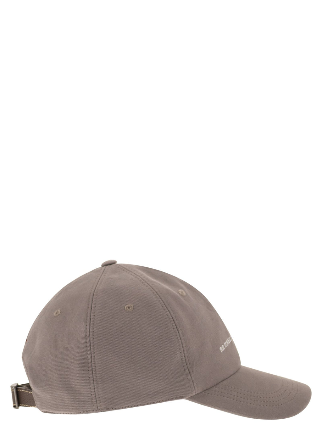 Brunello Cucinelli Baseball Cap In Garment-Dyed Twisted Cotton Gabardine With Embroidered Logo