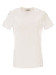 Elisabetta Franchi Jersey T-Shirt With Embroidered Logo