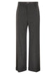 Brunello Cucinelli Virgin Wool And Cashmere Tailored Trousers With Turn-Up Hem