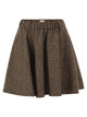 Brunello Cucinelli Flared Virgin Wool Blend Skirt