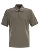 Brunello Cucinelli Cotton Polo Shirt With Printed Logo