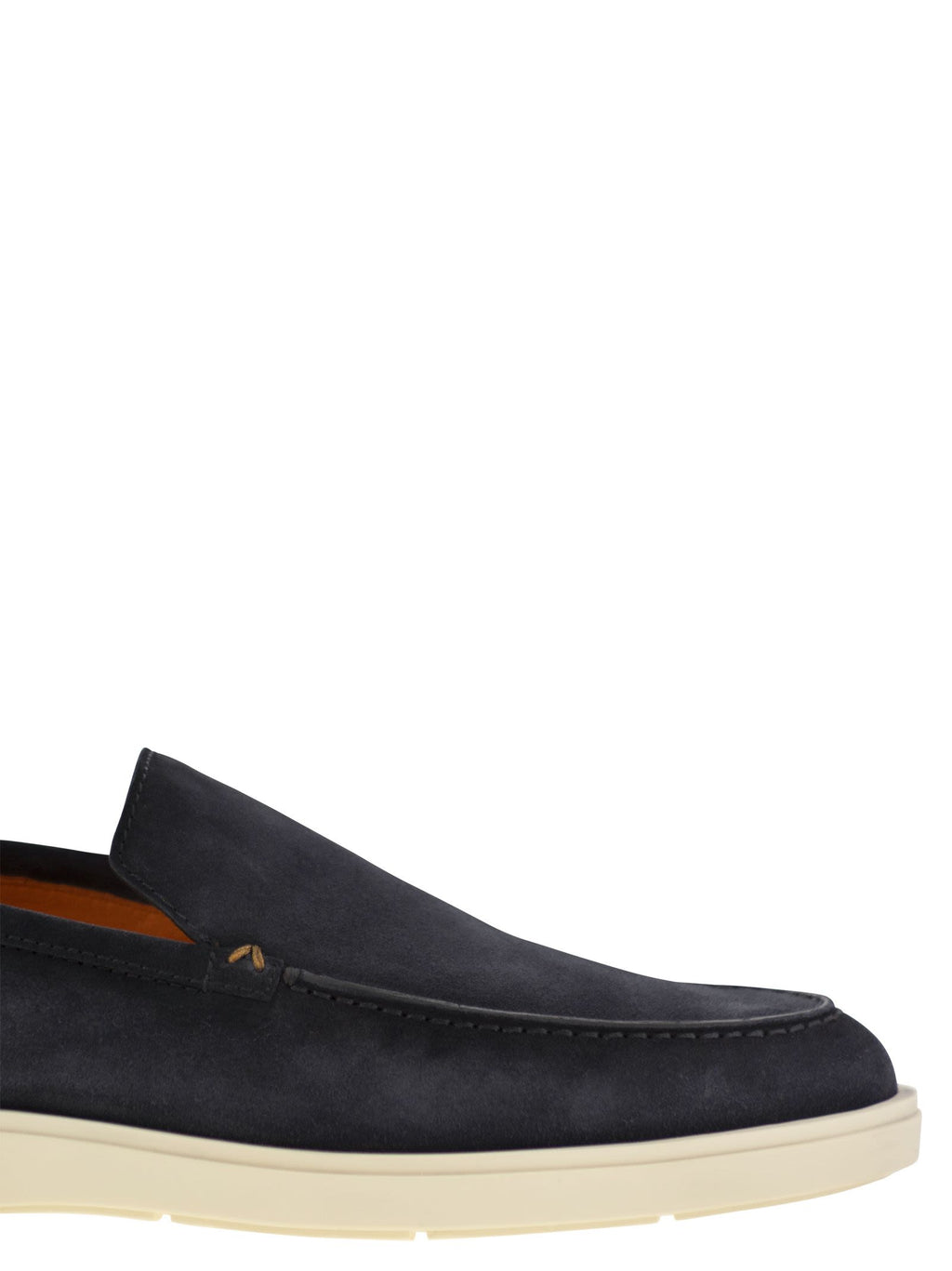 Santoni Suede Moccasin