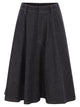 Brunello Cucinelli Cotton Denim Midi Skirt