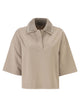 Brunello Cucinelli Interlock Couture Polo Shirt With Sparkling Knitted Collar