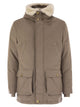 Brunello Cucinelli Wool Coat With Fur Collar