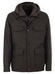 Moorer Monti-Gf - Technical Field Jacket With Detachable Hood