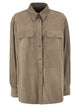 Brunello Cucinelli Suede Overshirt With Patch Pockets