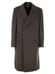 Brunello Cucinelli Double-Breasted Pure Wool Tailored Coat