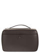 Brunello Cucinelli Smooth Leather Beauty Case With Logo