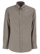 Brunello Cucinelli Cotton And Lyocell Button-Down Shirt