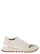 Brunello Cucinelli Leather And Fabric Trainers