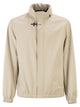 Fay Short Travel Bomber Jacket In Stretch Nylon