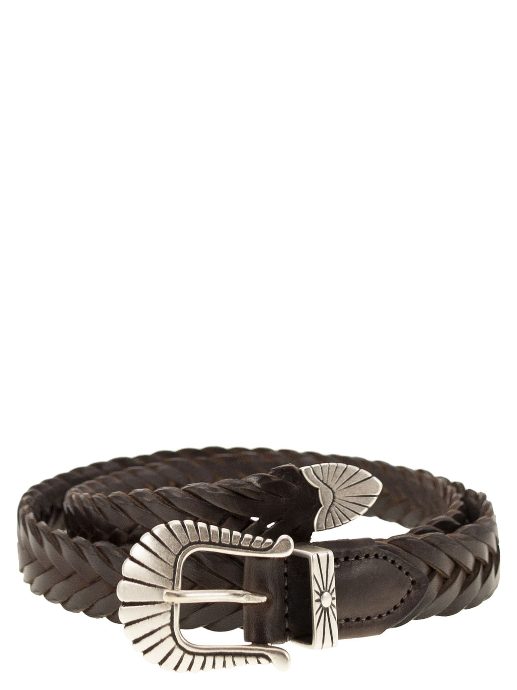 Alberto Luti Braided Leather Belt