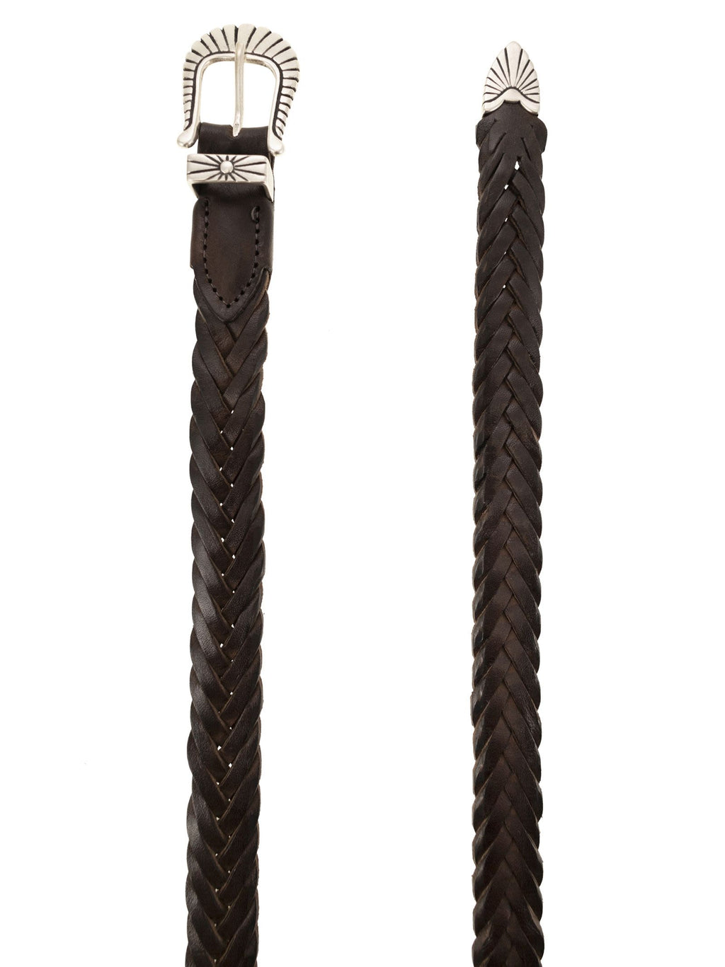 Alberto Luti Braided Leather Belt