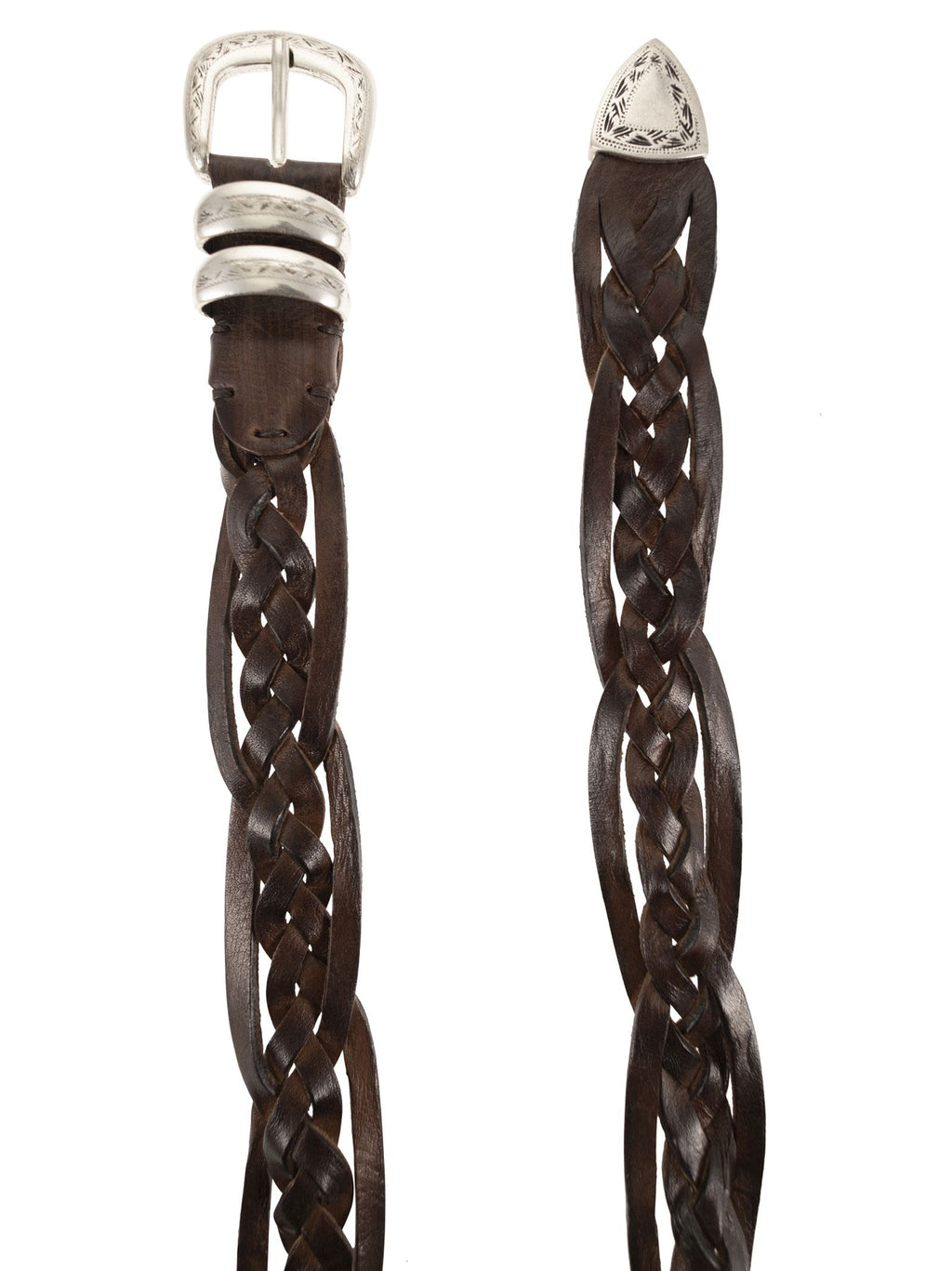 Alberto Luti Braided Leather Belt