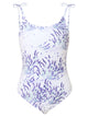 Vilebrequin Girls’ One-Piece Swimsuit With Lavender Print And Tie Shoulder Straps