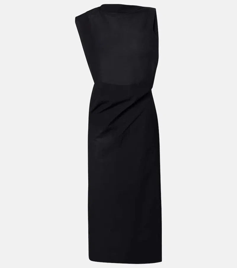 Jacquemus The Drap Poplin Dress
