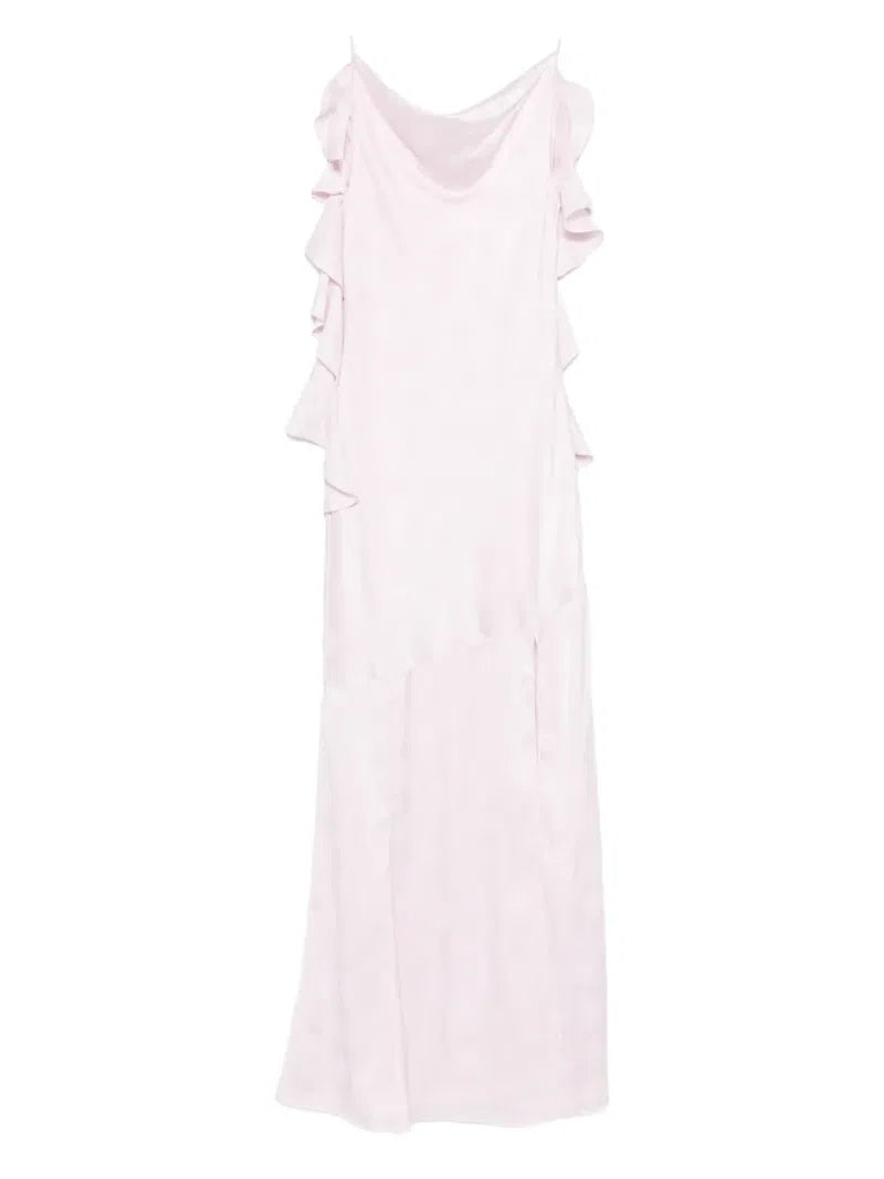 Rotate Birger Christensen Floral Jacquard Waterfall Maxi Dress