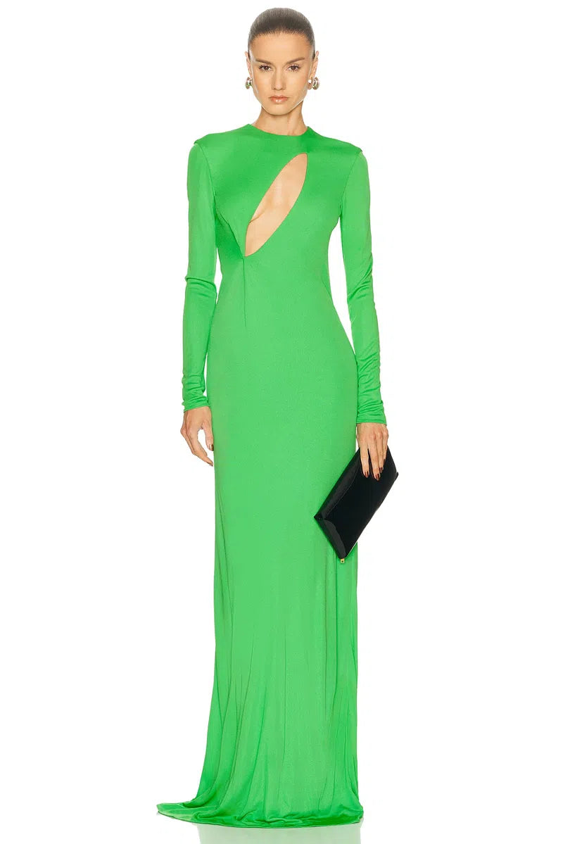 Tom Ford Slash-Front Evening Dress