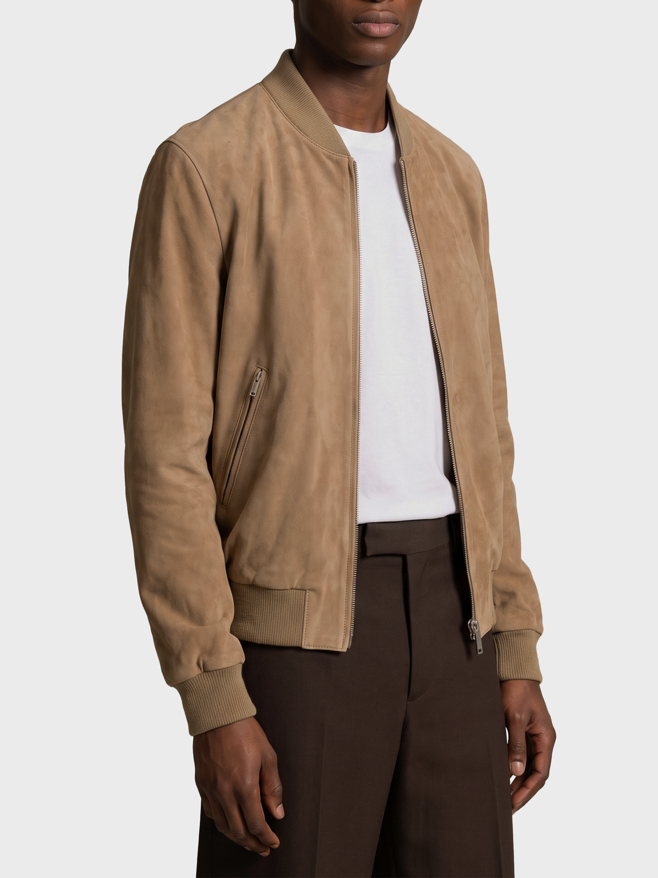 Arma Didier Suede Bomber Jacket