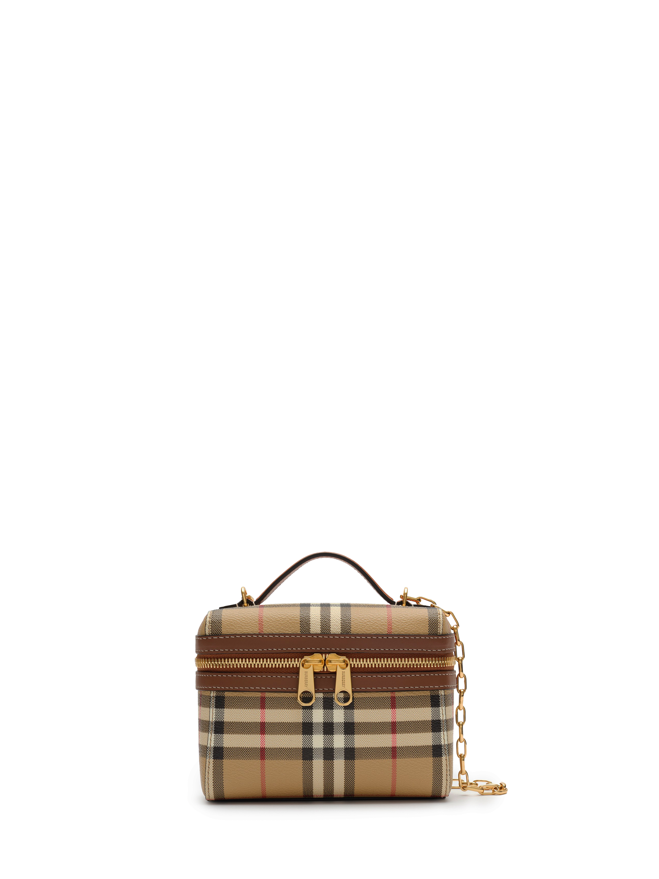 Burberry Mini Check Vanity Bag.