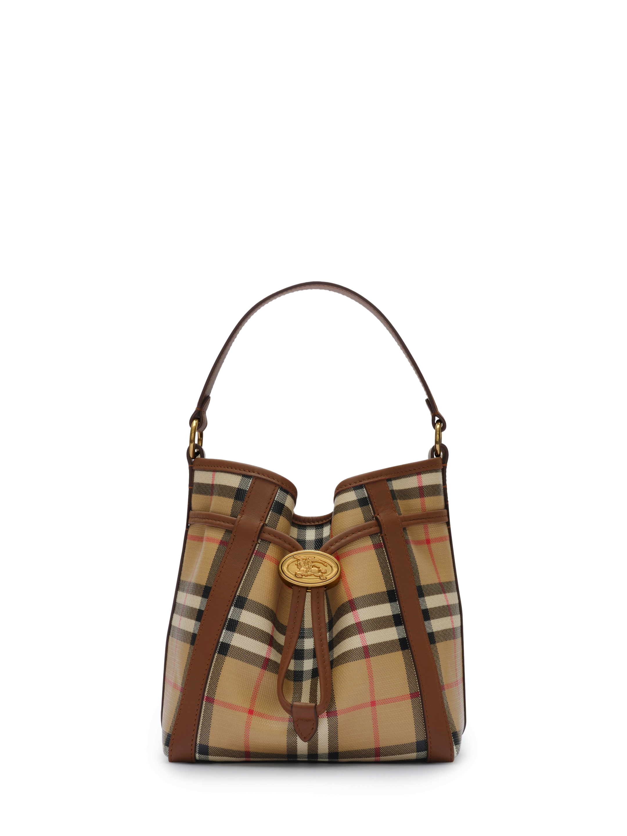 Burberry Mini Check Bucket Bag