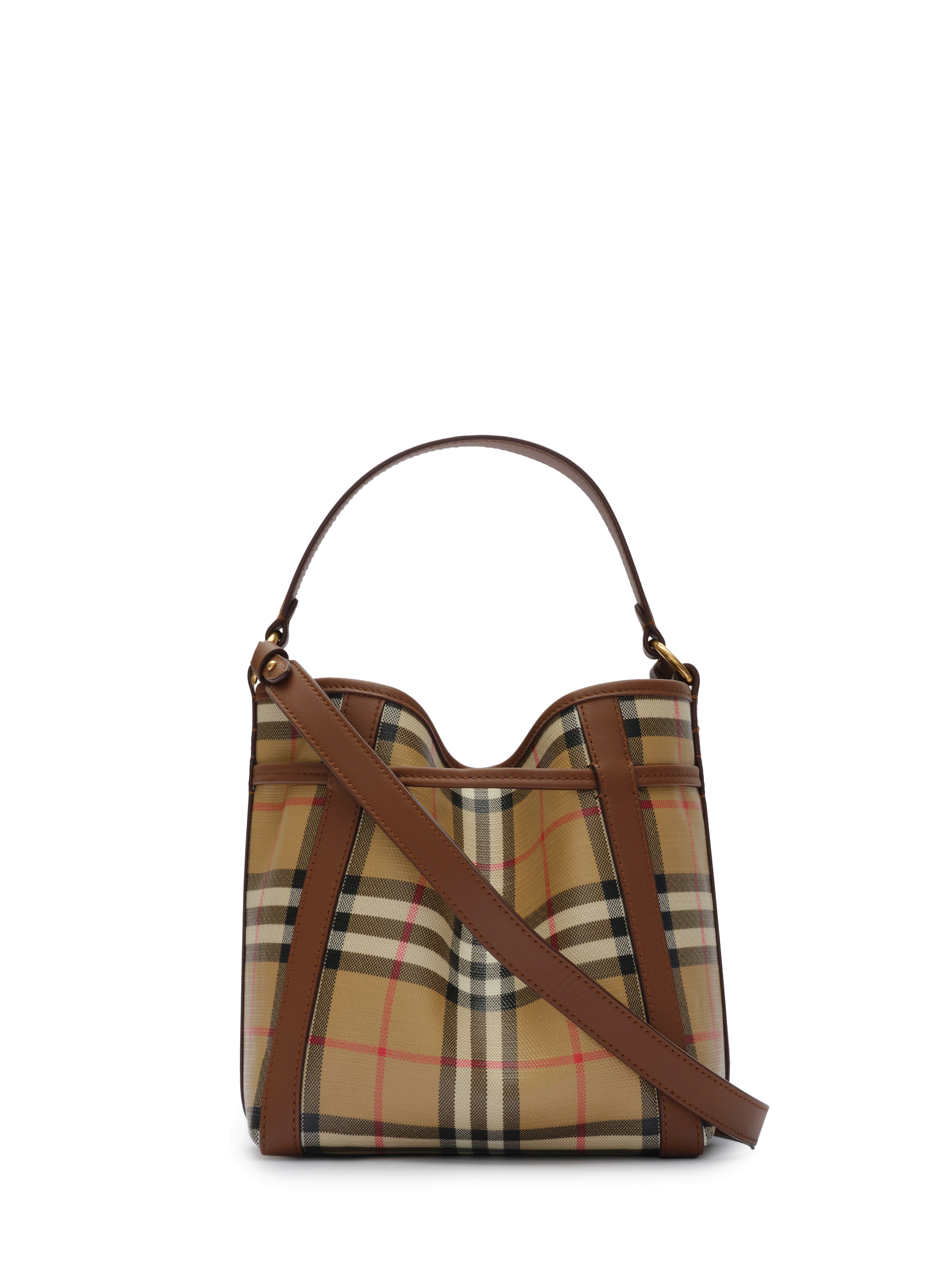 Burberry Mini Check Bucket Bag