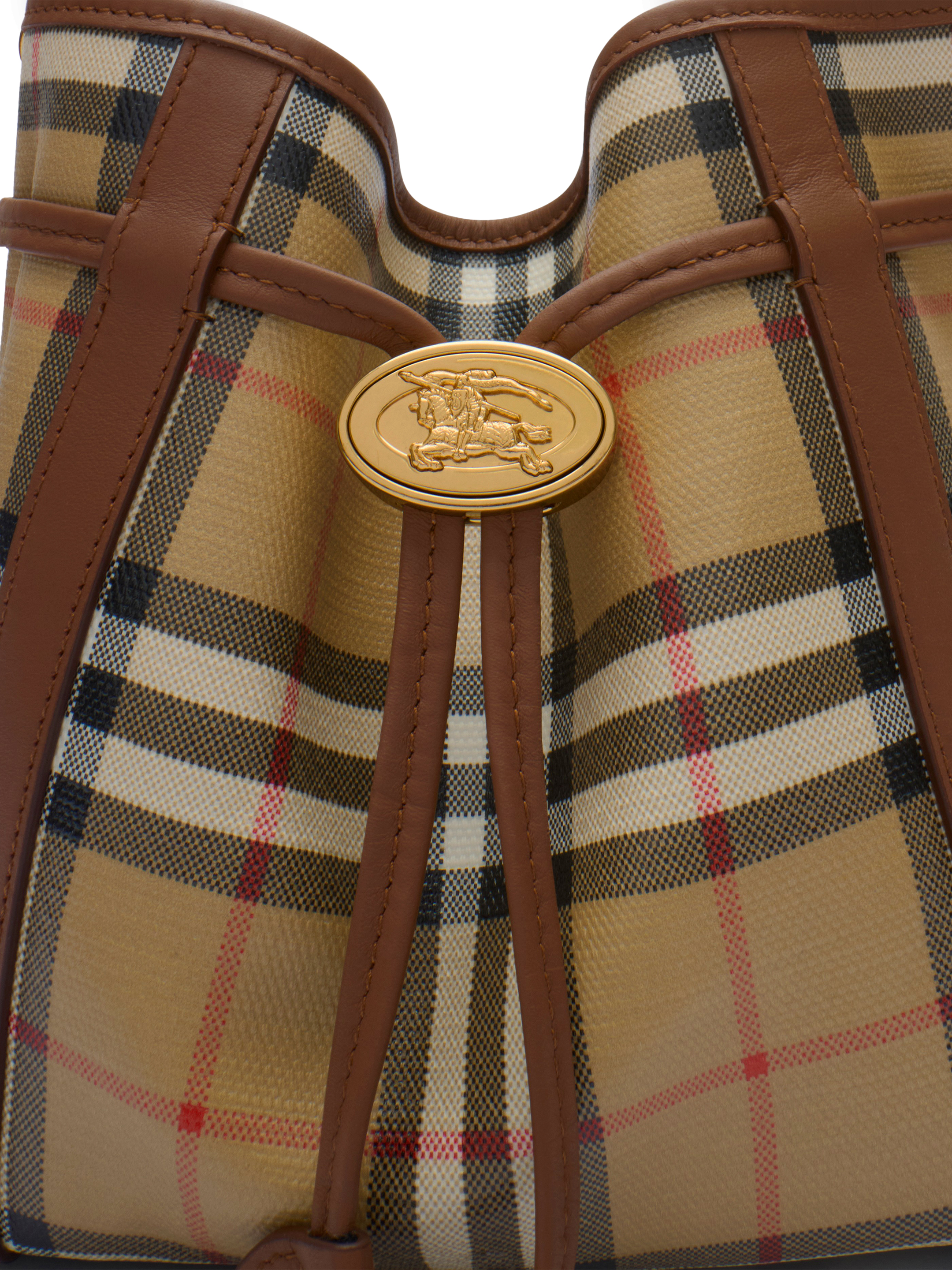 Burberry Mini Check Bucket Bag