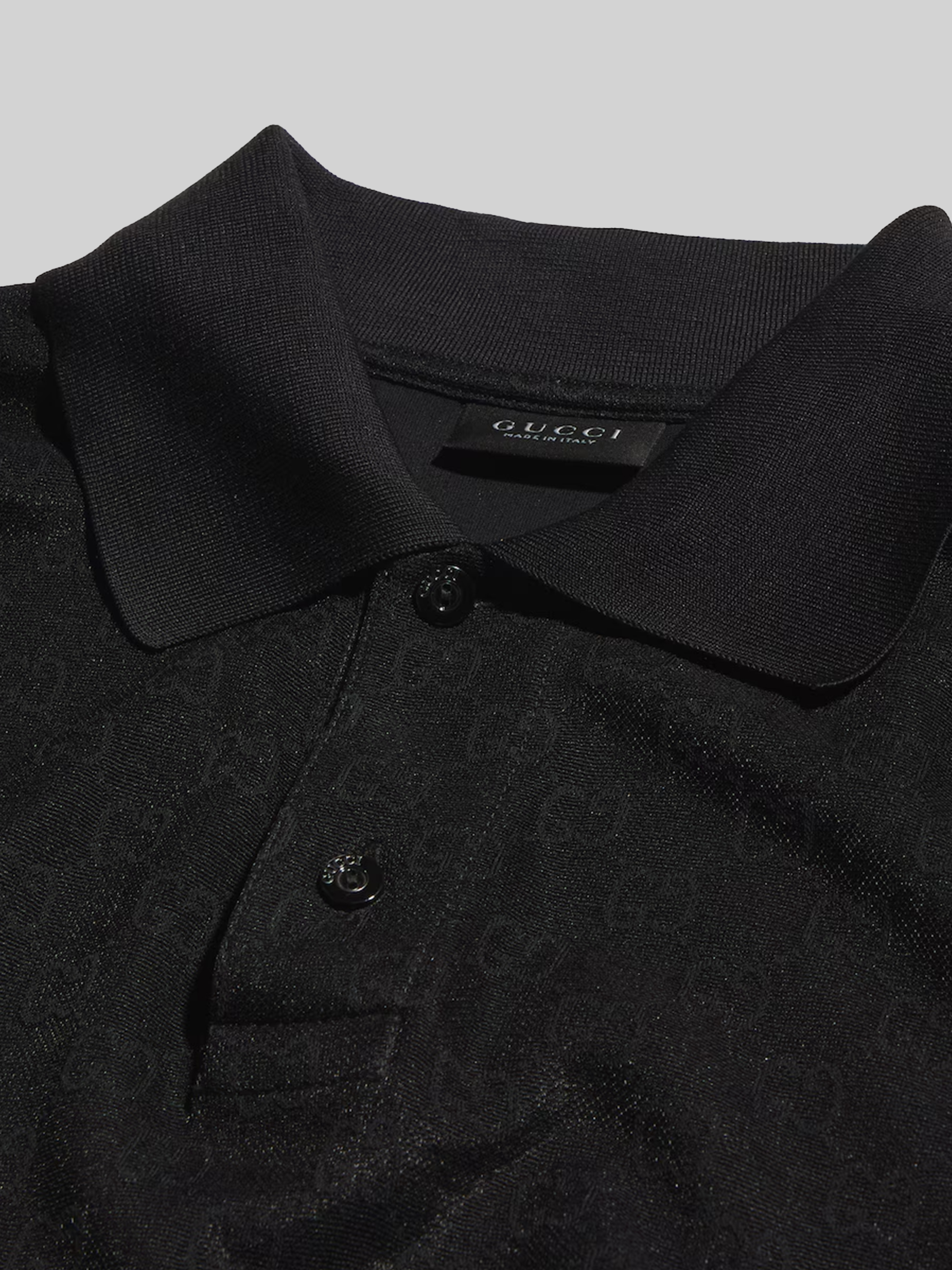 Gucci Gg Jacquard Technical Jersey Polo Shirt