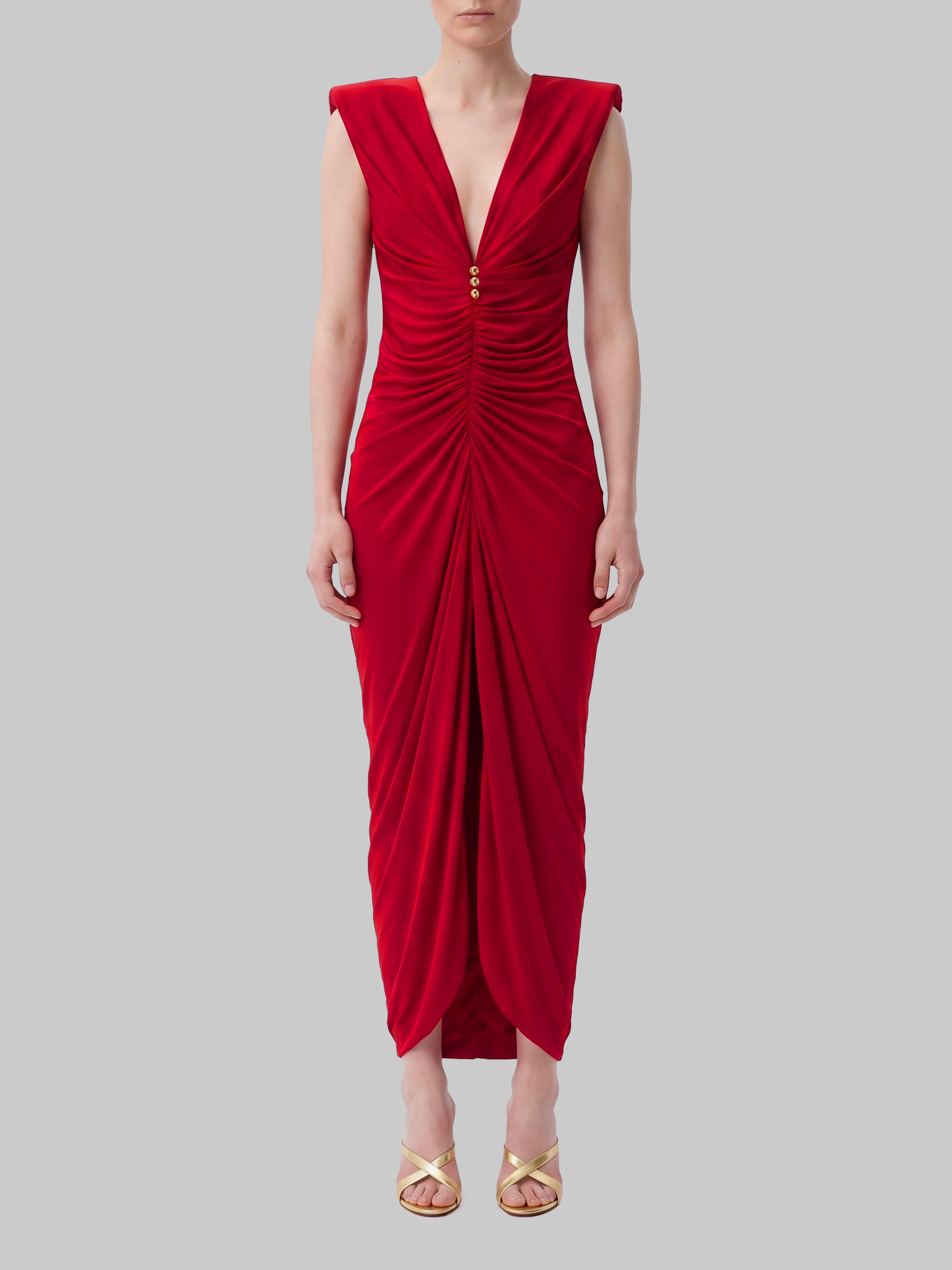 Versace Viscose Jersey Evening Dress