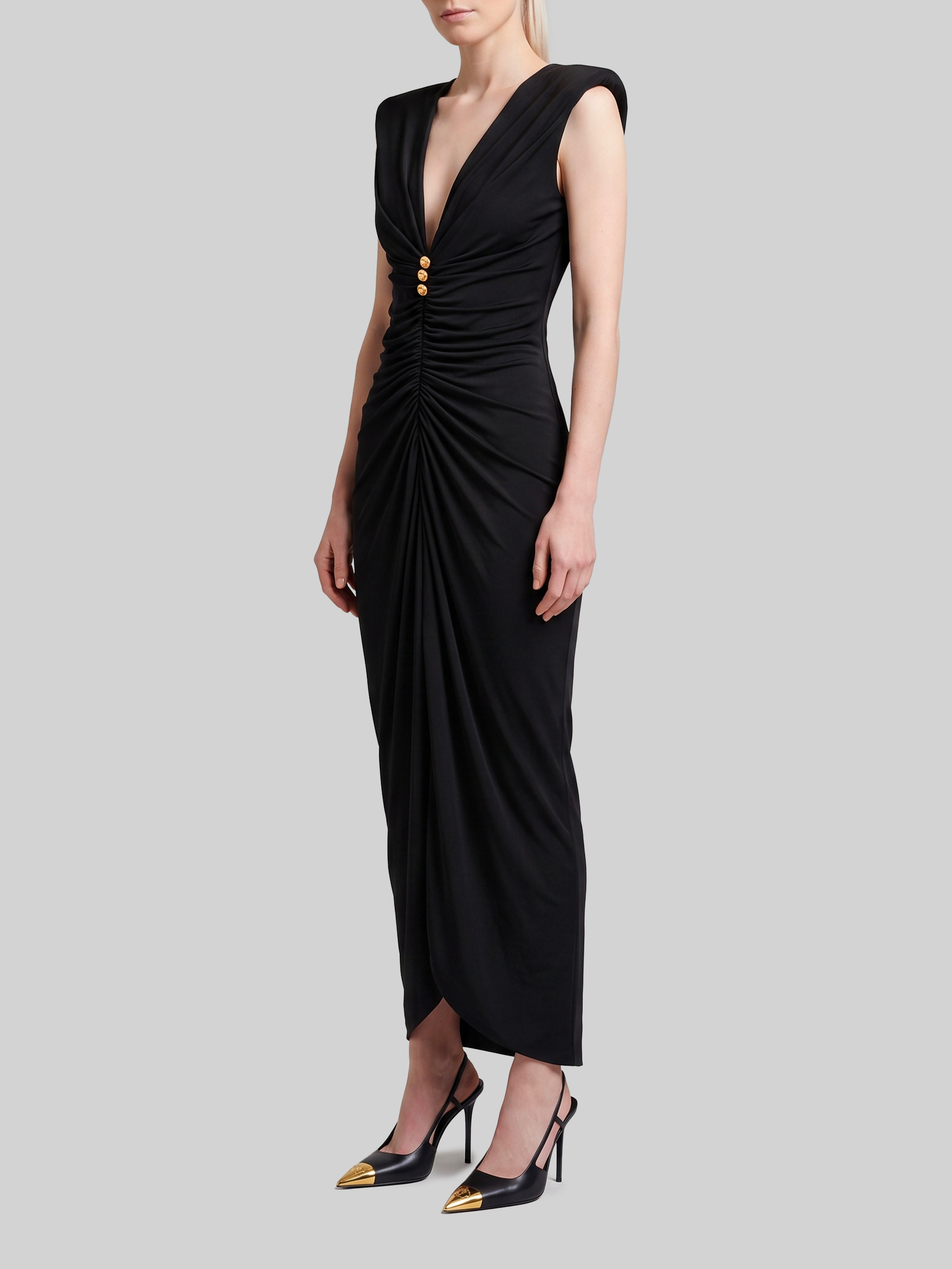 Versace Viscose Jersey Evening Dress