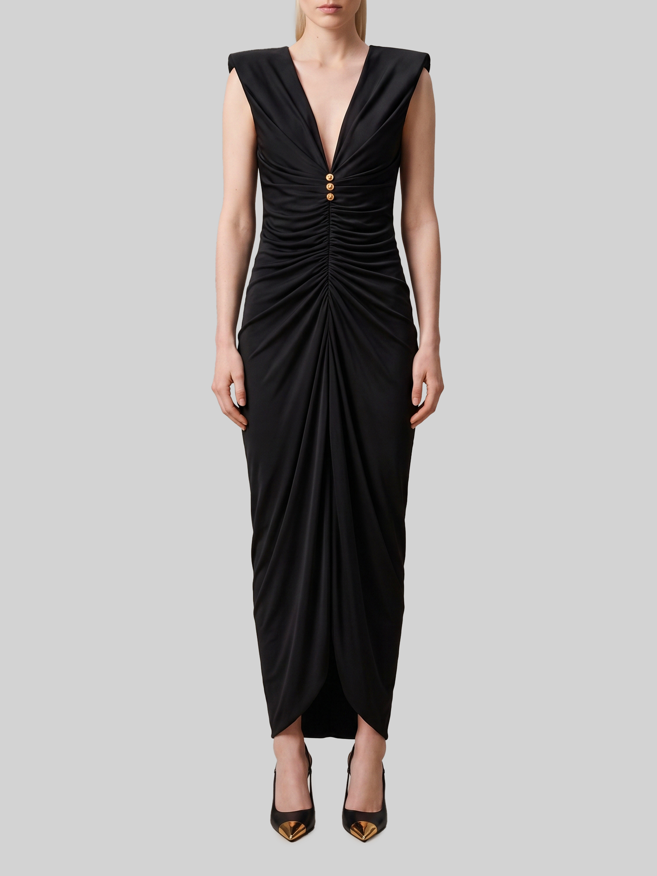 Versace Viscose Jersey Evening Dress