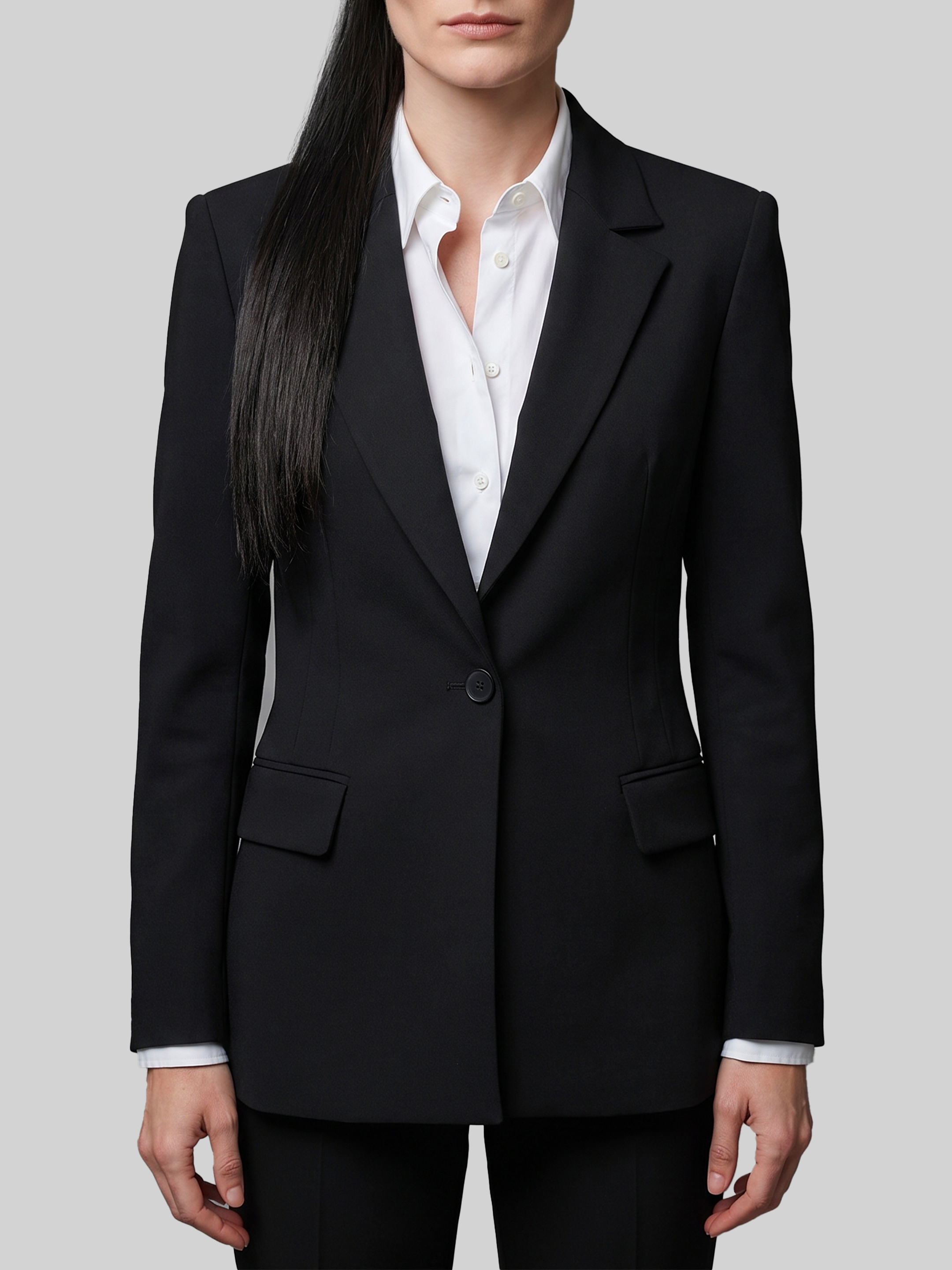 Sutton New York Single-Breasted Technical Fabric Jacket