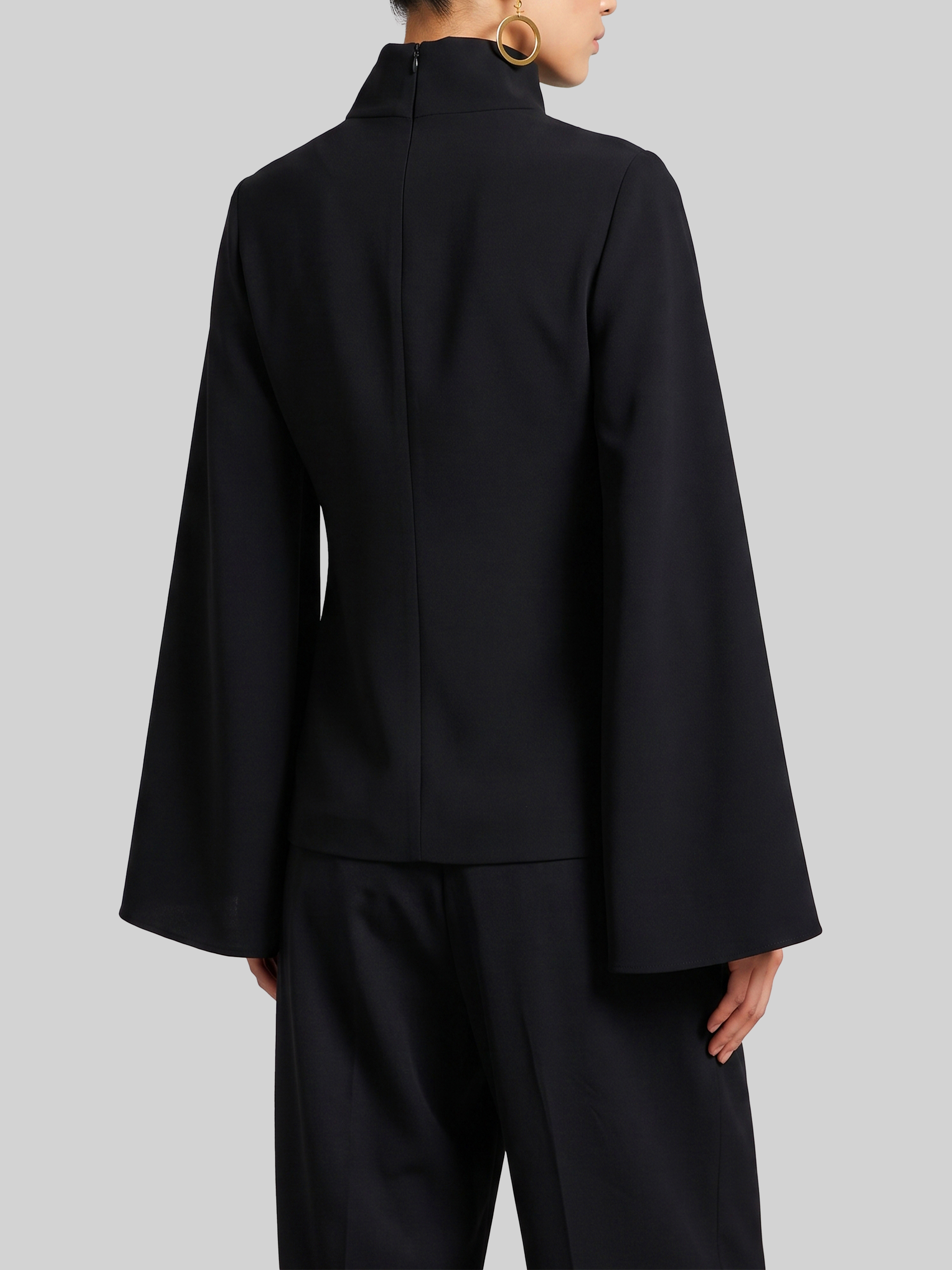 Sutton New York Split Sleeves Bell Top