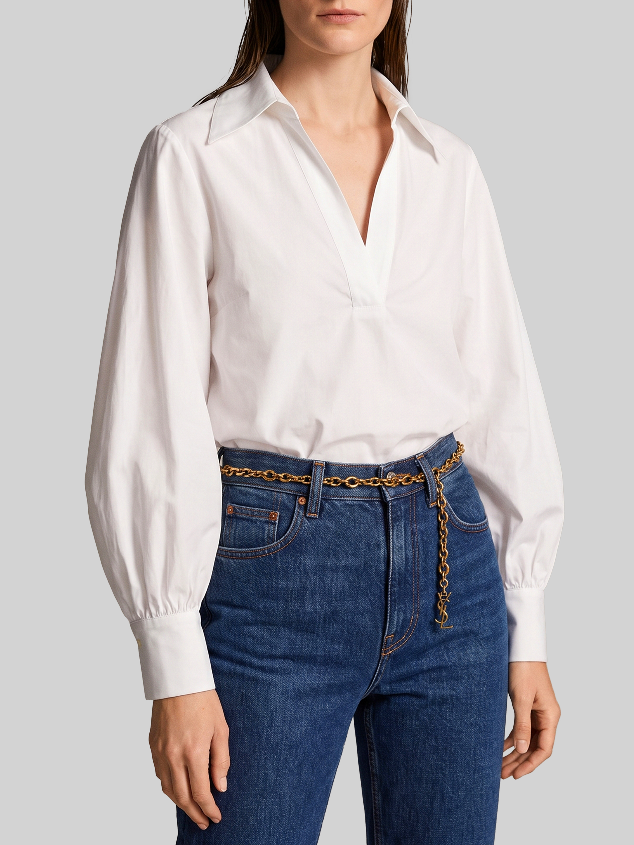Sutton New York Cotton Poplin Blouse
