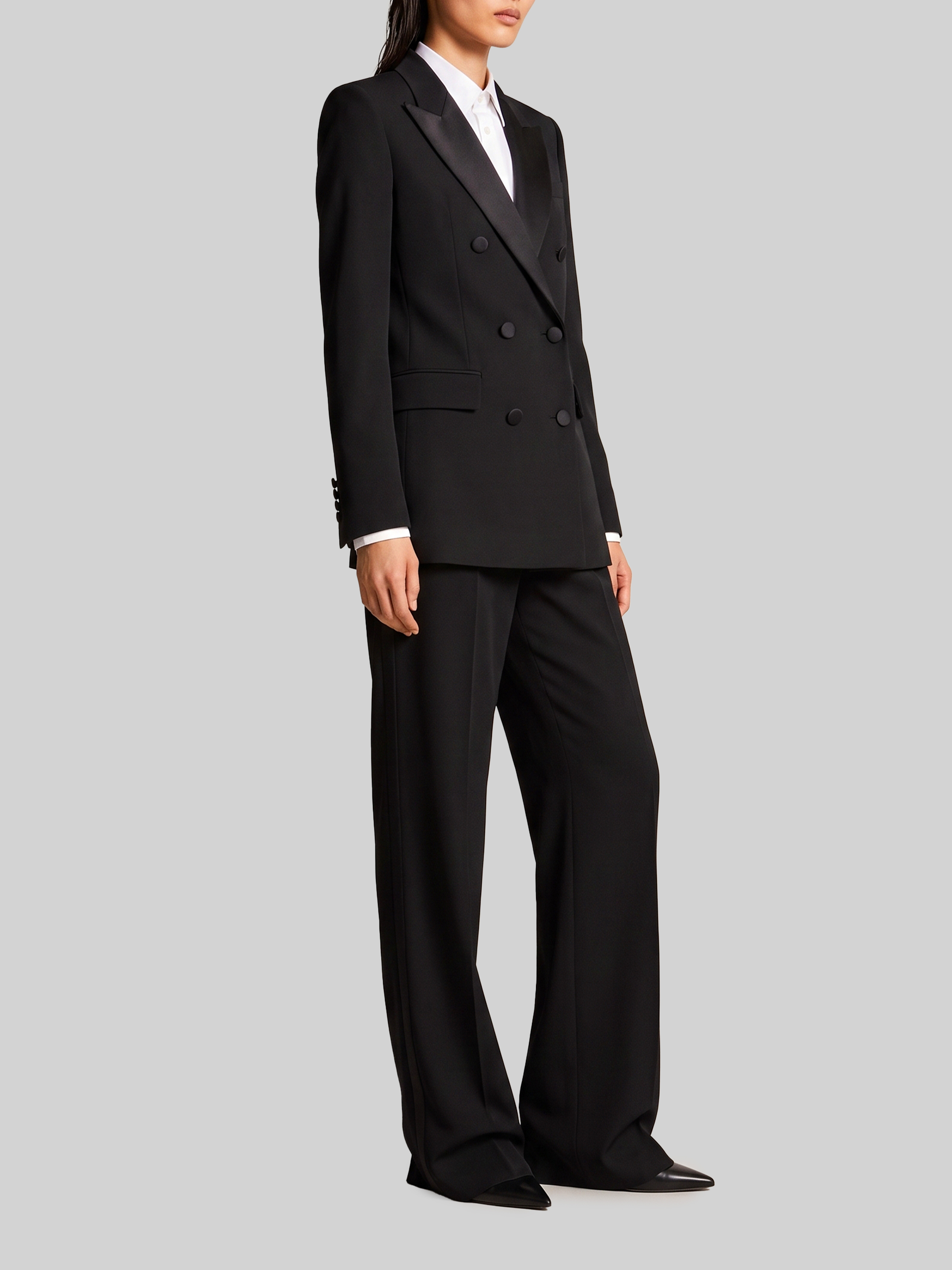 Sutton New York Black Smoking Trousers