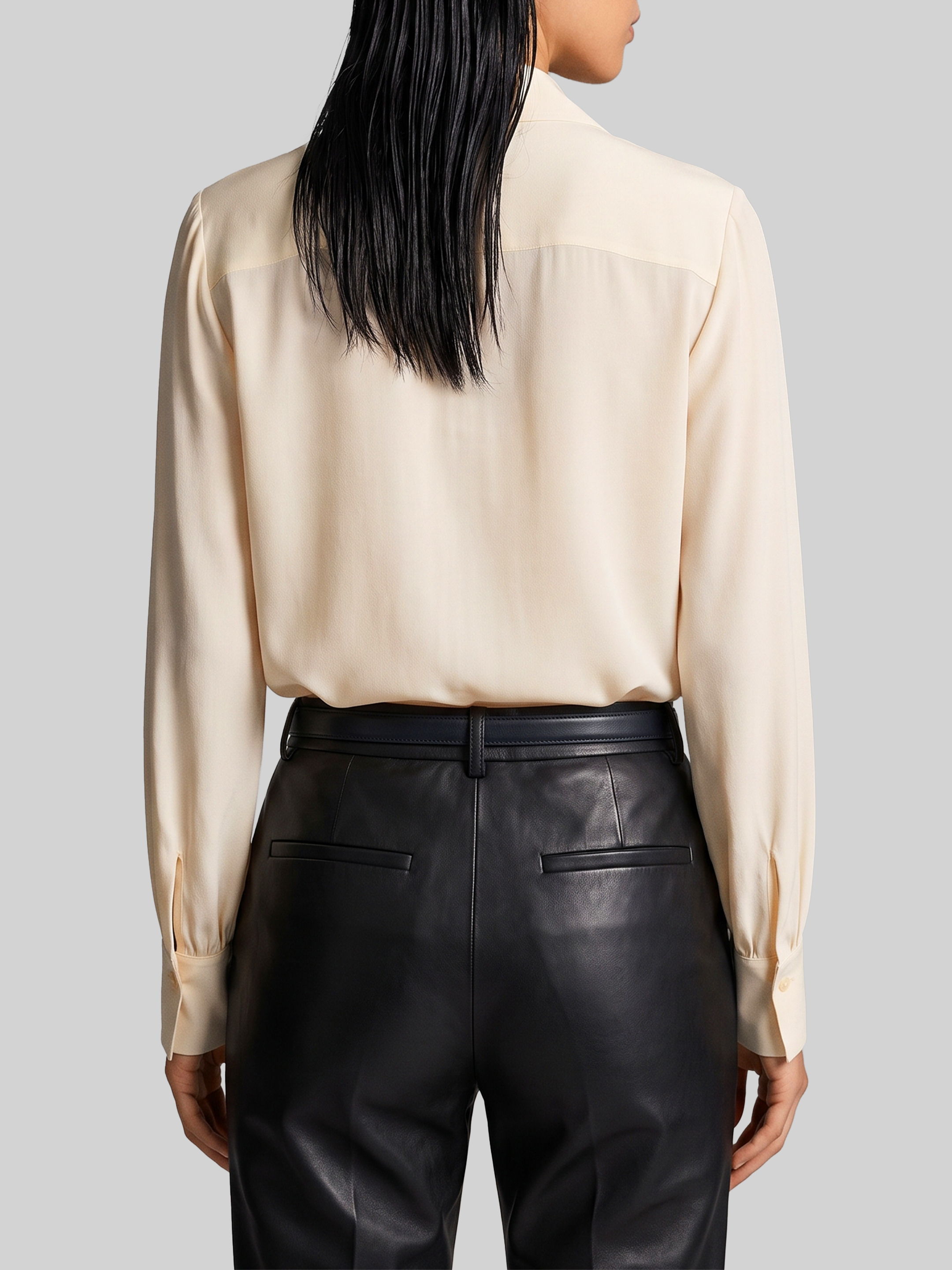 Sutton New York Champagne Double Georgette Blouse