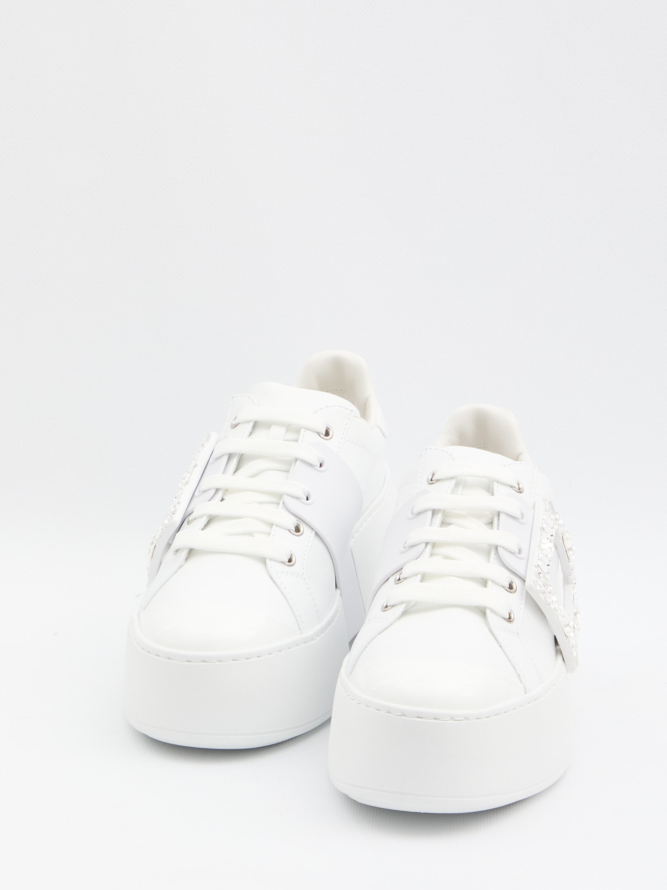 Roger Vivier Viv' Skate Sneakers In Leather